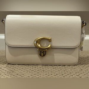 Coach Studio Shoulder bag in Chalk Glove tanned leather